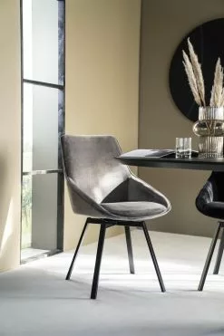 Beau Pyörivä Samettituoli, Harmaa 10 Beau Pyörivä Samettituoli, Harmaa -Huonekalut myymälä By Boo616 1