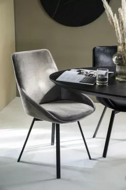 Beau Pyörivä Samettituoli, Harmaa 9 Beau Pyörivä Samettituoli, Harmaa -Huonekalut myymälä By Boo619 1