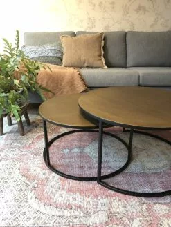 Setto Brass Large, Leveät Pyöreät Sohvapöydät, BY-BOO -Huonekalut myymälä F3222F8B 0AF6 4766 B3AF 0615227495E9