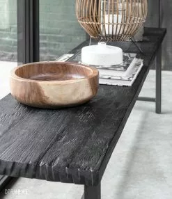 Timeless Black Bench Puupenkki 165 7 Timeless Black Bench Puupenkki 165 -Huonekalut myymälä SC BT 438193 Beam bench detail1 DTP