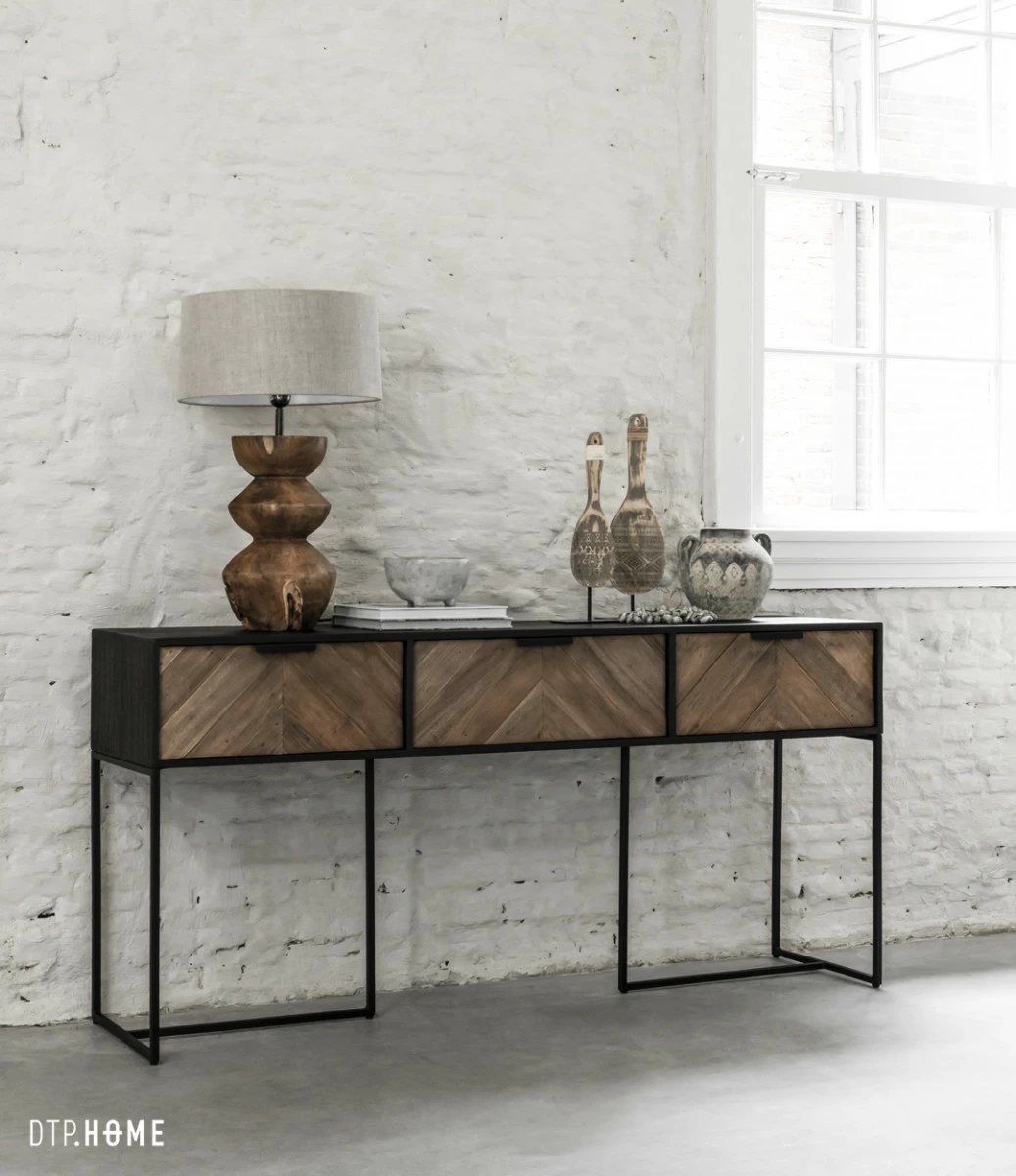 CRISS CROSS Tiikkipuinen Konsolipöytä 2 CRISS CROSS Tiikkipuinen Konsolipöytä - Image 2