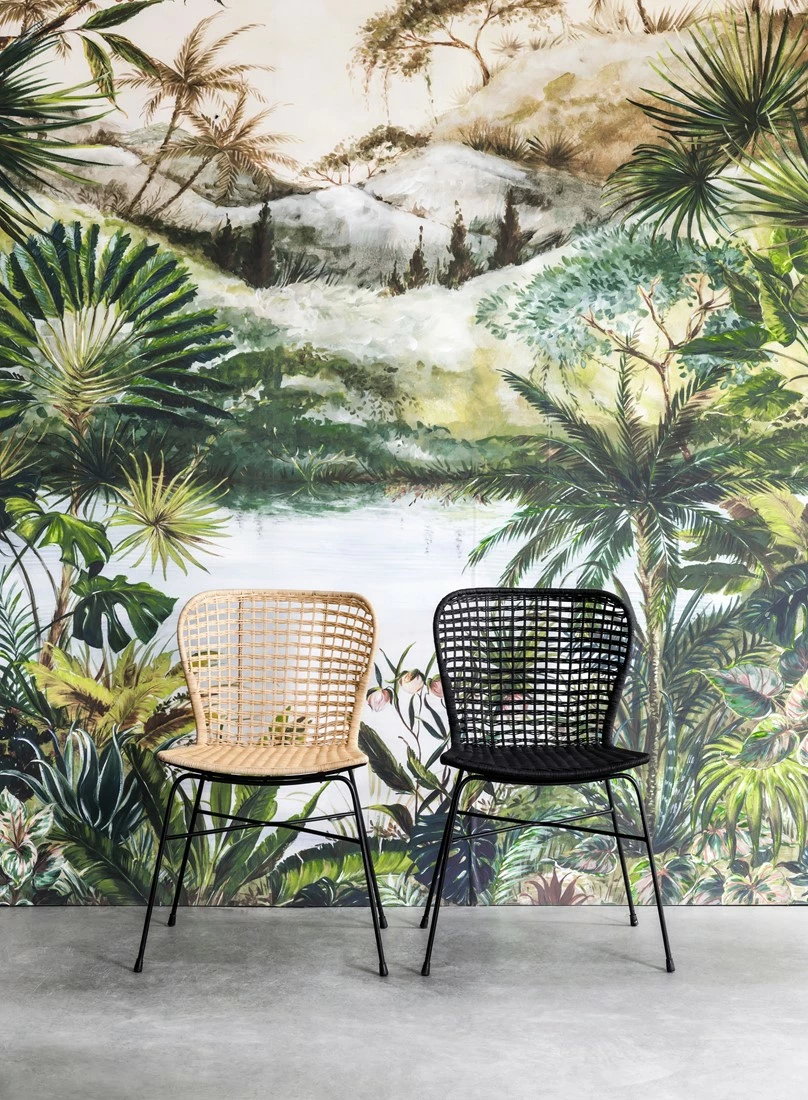 Edessä 20 Edessä -Huonekalut myymälä Snugg Must living bahamas tuolit musta ja natural 1 1