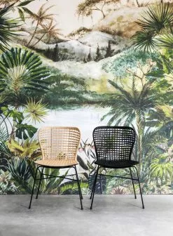 MUST LIVING Bahamas Punostuoli Musta -Huonekalut myymälä Snugg Must living bahamas tuolit musta ja natural 1