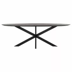 Edessä 24 Timeless Shape Ovaali Ruokapöytä Musta