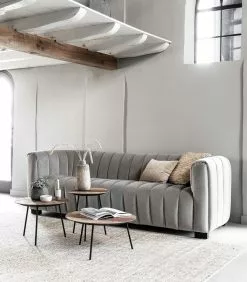 Sohva Elegant, Vaaleanharmaa -Huonekalut myymälä coffee tables jupiter natural plus ml 751602 sofa elegant sfeer 3