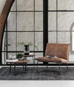 Delaware Konjakinvärinen Nojatuoli 8 Delaware Konjakinvärinen Nojatuoli -Huonekalut myymälä coffee tables venus natural plus lounge chair delaware sfeer 1 1