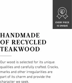 Timeless Tiikkipuinen Saarekepöytä 150 -Huonekalut myymälä material information tiikki 2