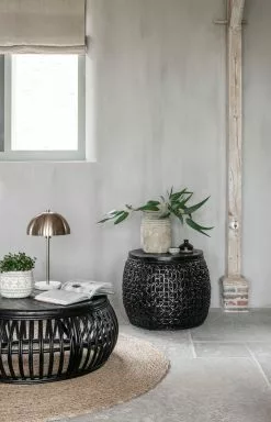 Positano Pyöreä Musta Sohvapöytä -Huonekalut myymälä ml 252536 coffee table positano plus ml 252540 coffee table rimini small sfeer