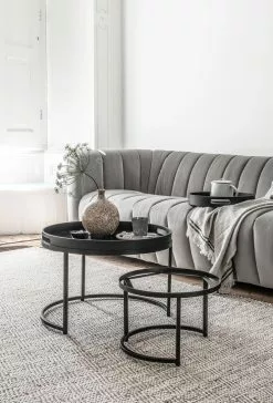 Fiber Pyöreä Sarjapöytä -Huonekalut myymälä ml 429438 table set golden fiber sfeer 1