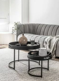 Fiber Pyöreä Sarjapöytä -Huonekalut myymälä ml 429438 table set golden fiber sfeer