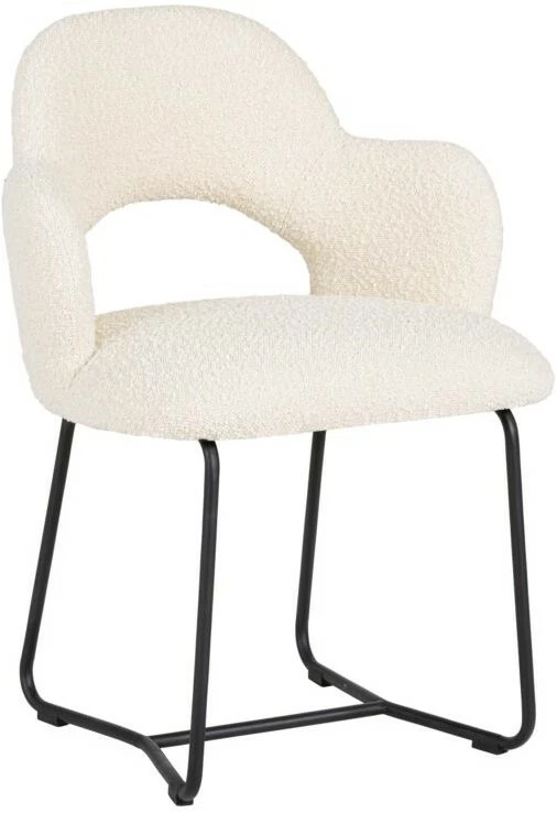 Vista Ruokapöydän Tuoli, Valkoinen Boucle 3 Vista Ruokapöydän Tuoli, Valkoinen Boucle - Image 3