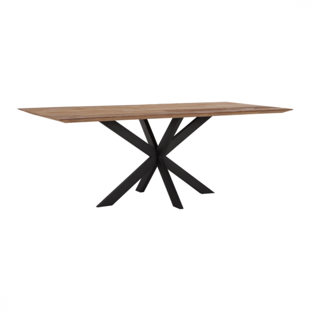 Timeless Curves Iso Tiikkipuinen Ruokapöytä 260×100 1 Timeless Curves Iso Tiikkipuinen Ruokapöytä 260×100