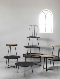 Neptunes Pyöreä Sohvapöytä Small, Musta -Huonekalut myymälä sfeer coffee tables 5