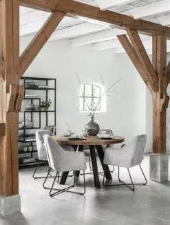 Timeless Jykevä Puinen Pyöreä Ruokapöytä 130 -Huonekalut myymälä ti 428503 beam dining table ml 748958 dream chair ml harmony 1