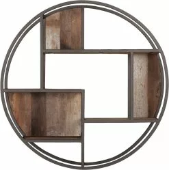 Spectaculo Pyöreä Seinähylly Rautakehyksellä -Huonekalut myymälä tu 690012 tuareg round wall rack small