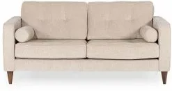 Sohva Linento Furniture Halic, 2-istuttava, Luonnonvalkoinen