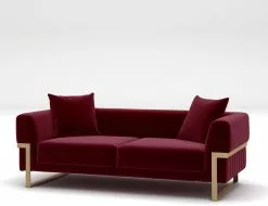 Sohva Linento Furniture Magenta, 2-istuttava, Punainen -Huonekalut myymälä LIFU291NDS1119 3