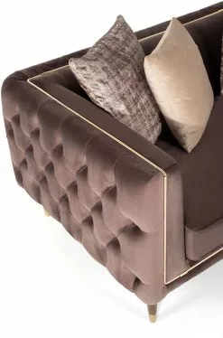 Sohva Linento Furniture Olympus, 2-istuttava, Ruskea -Huonekalut myymälä LIFU291NDS1121 4