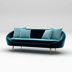 Sohva Linento Furniture Matilda, 3-istuttava, Petroolinsininen -Huonekalut myymälä LIFU291NDS1306 4