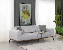 Sohva Linento Furniture Paris, 3-istuttava, Harmaa -Huonekalut myymälä LIFU291NDS1317 4