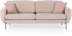 Sohva Linento Furniture Mint, 3-istuttava, Vaaleanpunainen