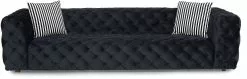 Sohva Linento Furniture Zeus, 4-istuttava, Musta