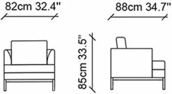 Nojatuoli Linento Furniture Pearl, Luonnonvalkoinen -Huonekalut myymälä LIFU291NDS1703 6