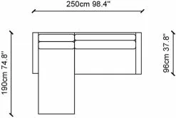 Vuodesohva Divaanilla Linento Furniture Madrid, 4-istuttava, Harmaa -Huonekalut myymälä LIFU291NDS1901 4