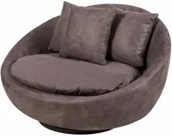 Nojatuoli Linento Furniture Cherry - Grey, Harmaa