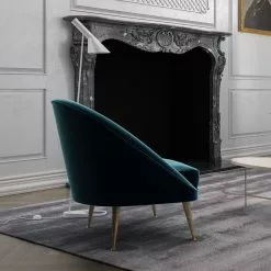 Nojatuoli Linento Furniture Matilda, Petroolinsininen -Huonekalut myymälä LIFU291NDS2405 3