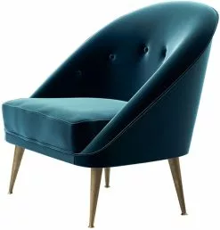 Nojatuoli Linento Furniture Matilda, Petroolinsininen -Huonekalut myymälä LIFU291NDS2405 4