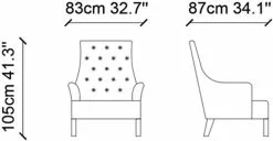 Nojatuoli Linento Furniture Ece, Harmaa 5 Nojatuoli Linento Furniture Ece, Harmaa -Huonekalut myymälä LIFU291NDS2412 3