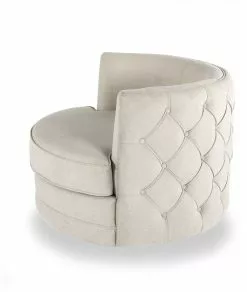 Nojatuoli Linento Furniture Hilal Bergere, Luonnonvalkoinen -Huonekalut myymälä LIFU291NDS2414 6