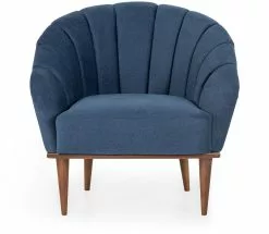 Nojatuoli Linento Furniture Ivory, Sininen