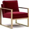 Nojatuoli Linento Furniture Snow, Punainen