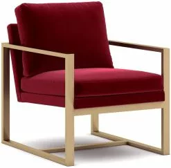 Nojatuoli Linento Furniture Snow, Punainen