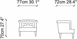 Nojatuoli Linento Furniture Wooden, Oranssi 5 Nojatuoli Linento Furniture Wooden, Oranssi -Huonekalut myymälä LIFU291NDS2429 3