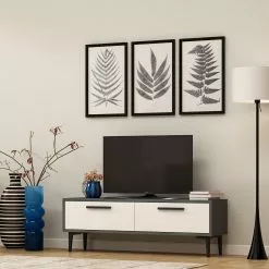 TV-taso Linento Furniture Leni, Antrasiitti/valkoinen -Huonekalut myymälä LIFU475OLV1414 3