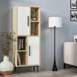 Kaappi Linento Furniture Leni, Ruskea/valkoinen -Huonekalut myymälä LIFU475OLV1606 6