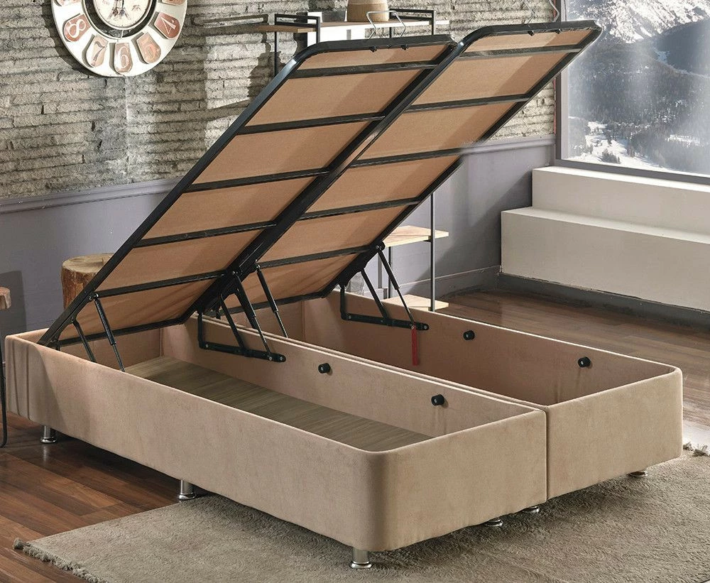 Jenkkisänkypaketti Linento Furniture Latte, 160x200cm, Vaaleanruskea 8 Jenkkisänkypaketti Linento Furniture Latte, 160x200cm, Vaaleanruskea - Image 8