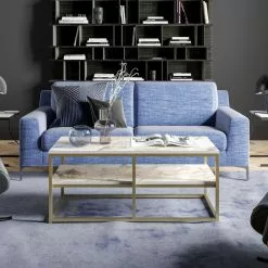 Sohvapöytä Linento Furniture Forteaus, Kulta/valkoinen -Huonekalut myymälä LIFU541HDL1234 3