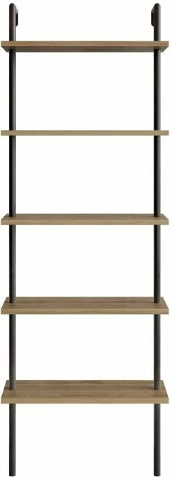 Kirjahylly Linento Furniture Paula, Ruskea/musta