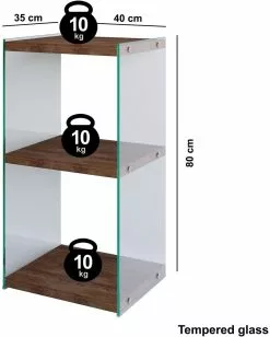 Kirjahylly Linento Furniture R300, Ruskea -Huonekalut myymälä LIFU552NOS1301 5