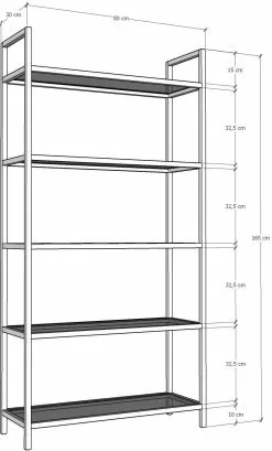 Kirjahylly Linento Furniture K100, Eri Värejä 23 Kirjahylly Linento Furniture K100, Eri Värejä -Huonekalut myymälä LIFU552NOS1303 8