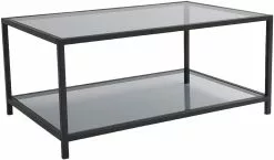 Sohvapöytä Linento Furniture Astro, Savulasi, Musta