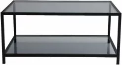 Sohvapöytä Linento Furniture Astro, Savulasi, Musta -Huonekalut myymälä LIFU552NOS1406 3