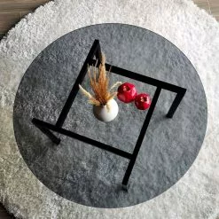 Sohvapöytä Linento Furniture Balance, 75cm, Savulasi, Musta -Huonekalut myymälä LIFU552NOS1408 3