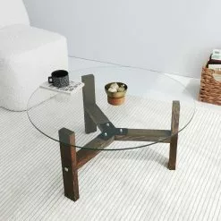 Sohvapöytä Linento Furniture Drone, 75cm, Ruskea -Huonekalut myymälä LIFU552NOS1415 4