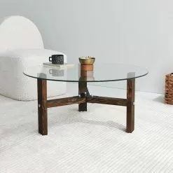 Sohvapöytä Linento Furniture Drone, 75cm, Ruskea -Huonekalut myymälä LIFU552NOS1415 6