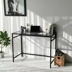 Työpöytä Linento Furniture Network, Musta -Huonekalut myymälä LIFU552NOS1702 8